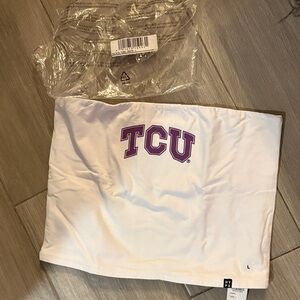 White TCU Tube Top size Large NWT!